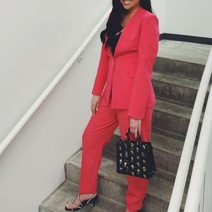 Zara hot pink suit